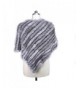 MEEFUR Knitted Ponchos OneSize Naturalgrey