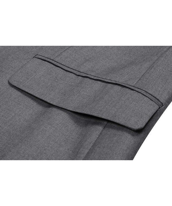 Men's Slim Fit Stylish Casual Two-Button Suit Coat Jacket Business ...