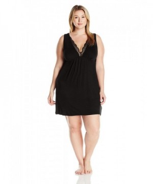 Arabella Womens Chemise Neckline Black