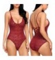 Avidlove Lingerie Neckline Lace Up Bodysuit