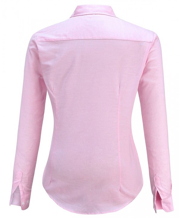 women's pink oxford shirt