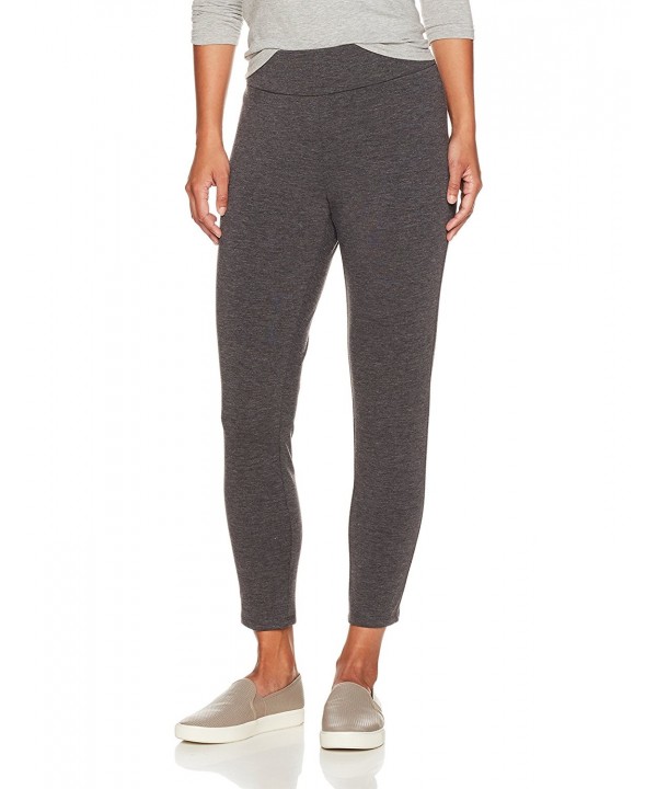 Ruby Rd. Women's Petite Pull-On Stretch Ponte Ankle Legging - Charcoal ...