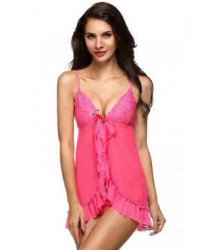 SloMes Lingerie Nightwear Babydoll Sleepwear