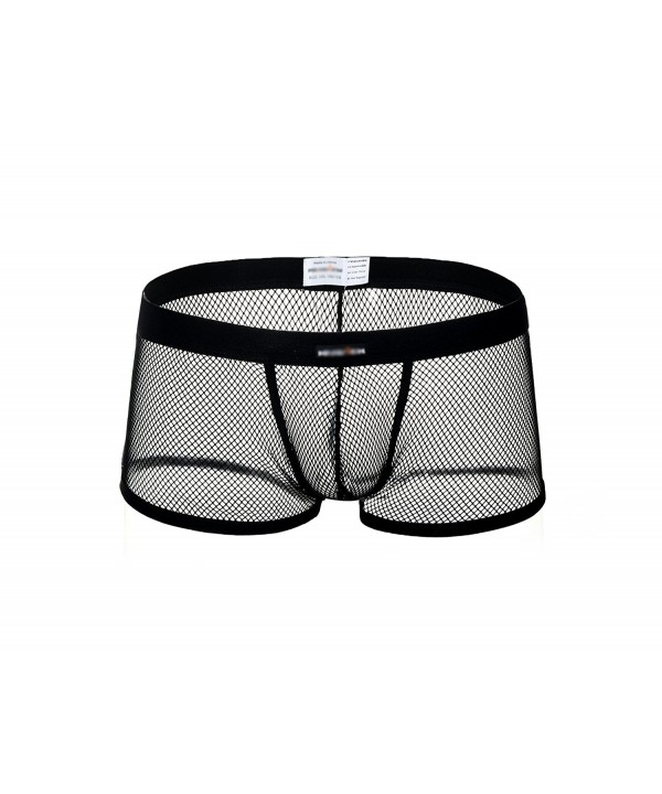 Men's Openwork Mesh Breathable Underwear Lingerie Bodysuit Briefs ...