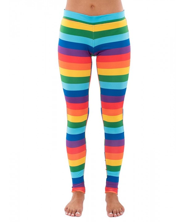 Tipsy Elves Rainbow Striped Leggings