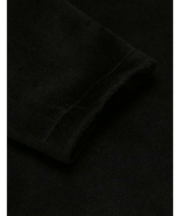 Men's Wool Overcoat- Long Shawl Collar Cardigan Slim Fit Business ...