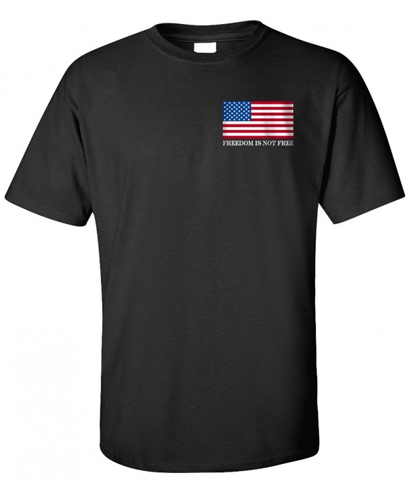 Freedom Is Not Free T-Shirt - 100% USA Made (Black) - C418340ZR87