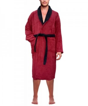 SKYLINEWEARS Cotton Bathrobe Toweling Maroon