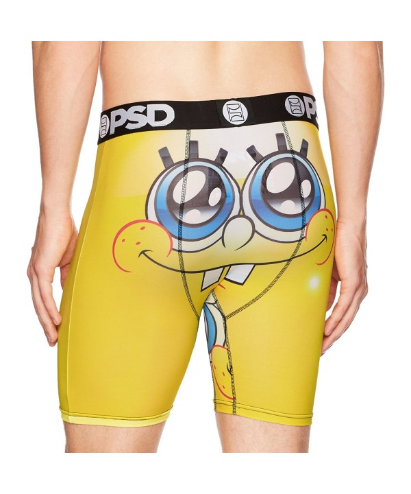 Download psd Men's Athletic Boxer Brief Underwear- Officially Licensed Nickelodeon-Sponge Bob - Yellow ...