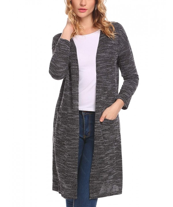 long cardigan sweater with pockets