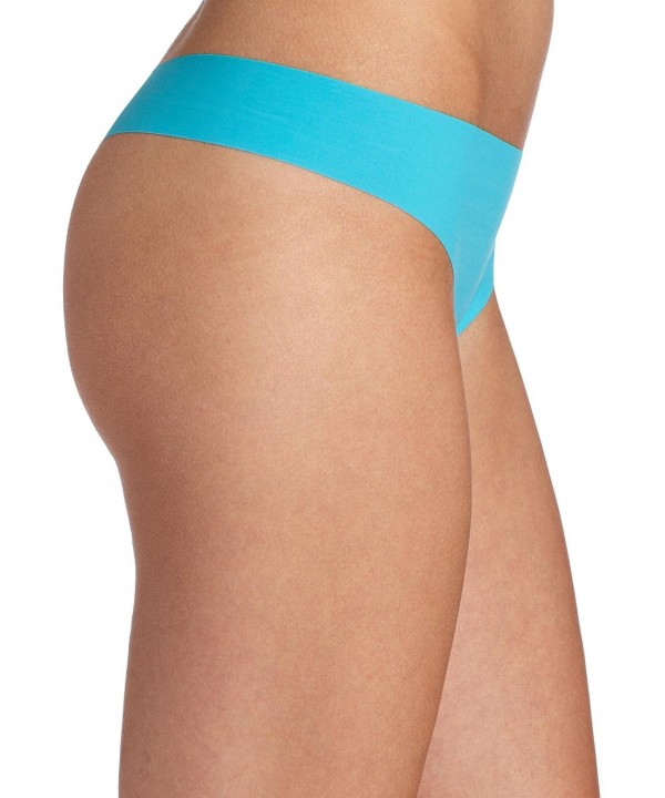 Women's Yoga Thong Underwear - Aqua - C81155E587X