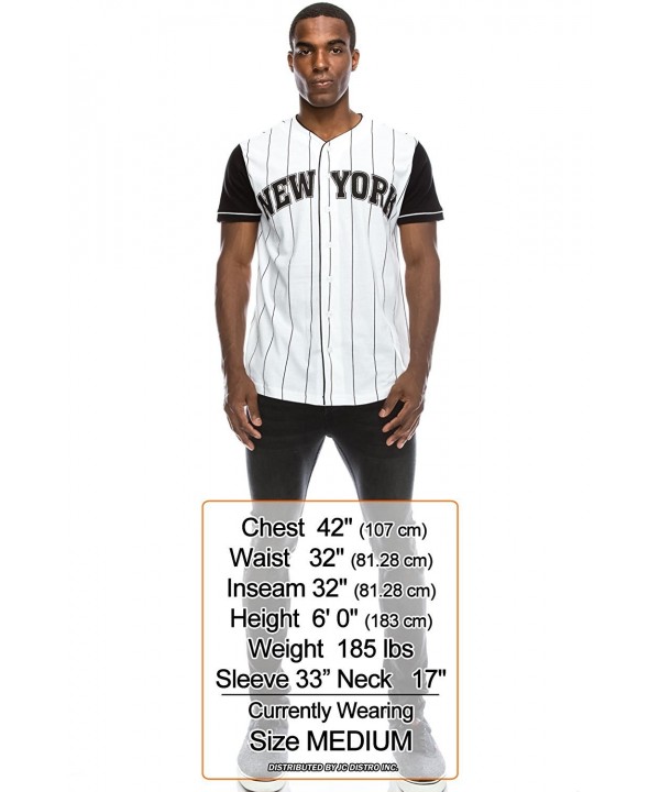 COOFANDY Men's Baseball Button Down Jersey Short Sleeve Hipster Hip Hop T Shirts