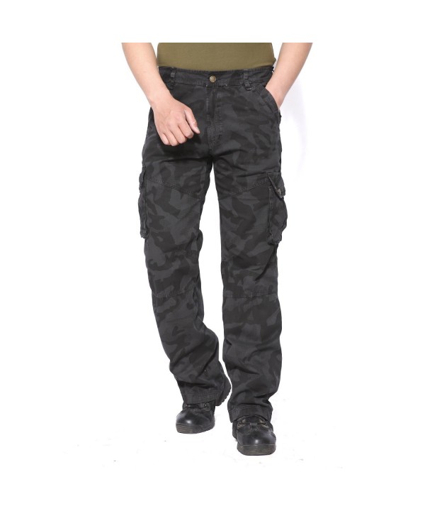 Men's Camo Pants Wild Camouflage Tactical Military Cargo Pants Slim Fit ...